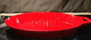 Mad Hungry 1.6 Qt Lip & Loop Casserole Dish Red